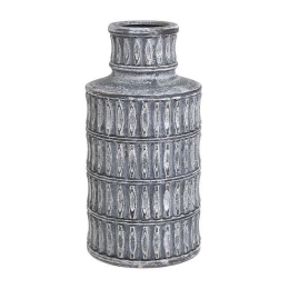 Βάζο Κεραμικό 3-70-140-0014 Δ15Χ29 Grey Inart Κεραμικό