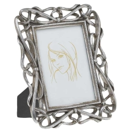 Κορνίζα 3-30-446-0031 15Χ20 Antique Silver Inart Πολυρεσίνη