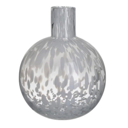 Βάζο Γυάλινο 3-70-621-0055 18Χ23 Clear-White Inart Γυαλί