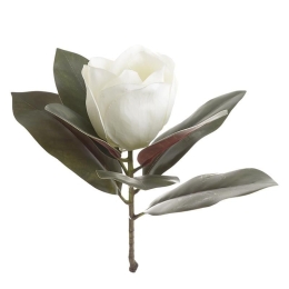 Λουλούδι 3-85-783-0020 H45 Green-White Inart Πλαστικό