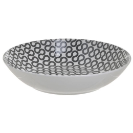 Πιάτο Σούπας 6-60-043-0010 D20Cm Πορσελάνινο White Black Click Πορσελάνη