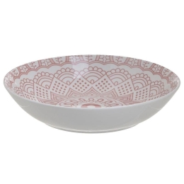 Πιάτο Σούπας 6-60-043-0020 D20Cm Πορσελάνινο Pink White Click Πορσελάνη