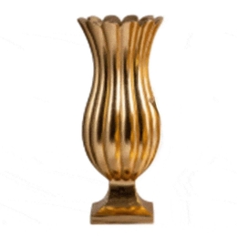 Βάζο 3-70-212-0015 Φ36x60cm Gold Inart Υαλοβάμβακας