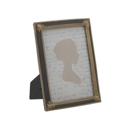 Κορνίζα 3-30-649-0001 10x15cm Black-Gold Inart Ρητίνη