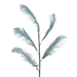 Φτερό Διακοσμητικό 3-70-355-0035 55/120cm Turquoise Inart Πολυέστερ