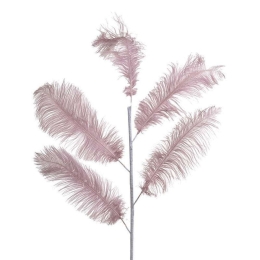 Φτερό Διακοσμητικό 3-70-355-0034 55/120cm Pink Inart Πολυέστερ
