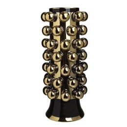 Βάζο Κεραμικό 3-70-473-0027 Φ19x46cm Gold-Black Inart Κεραμικό