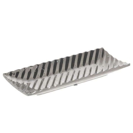 Διακοσμητική Πιατέλα Κεραμική 3-70-498-0033 30x12x3cm Silver Inart Κεραμικό