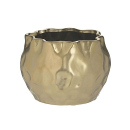 Διακοσμητικό Μπωλ Κεραμικό 3-70-498-0048 Φ18x13cm Gold Inart Κεραμικό