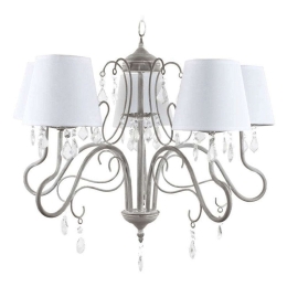 Φωτιστικό Οροφής 3-10-716-0003 53x45/103cm 40W 5xE14 White-Grey Inart