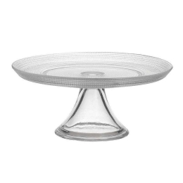 Τουρτιέρα Με Πόδι 6-60-185-0012 Φ21x9,5cm Clear Click Γυαλί