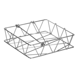 Χαρτοπετσετοθήκη Μεταλλική 6-60-373-0026 19x19x6cm Silver Click Μέταλλο