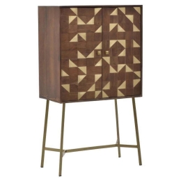 Μπουφές 3-50-971-0009 85x45x150cm Brown-Gold Inart