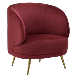 Πολυθρόνα 3-50-553-0021 68x68x80cm Bordo Inart