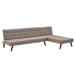 Γωνιακός Καναπές-Κρεβάτι 6-50-585-0013 256x163x75cm Beige Click