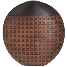 Βάζο 3-70-932-0123 34x11x35cm Brown Inart Πολυρεσίνη