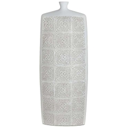 Βάζο 3-70-932-0130 23x11x59cm White Inart Πολυρεσίνη
