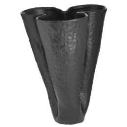 Βάζο 3-70-266-0054 27x24x33cm Black Inart Κεραμικό