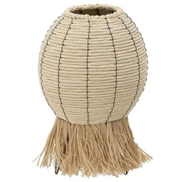 Διακοσμητικό 3-70-717-0039 Φ24x38cm Beige-Natural Inart Ψάθα