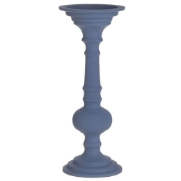 Κηροπήγιο 3-70-285-0086 Φ10x26cm Blue Inart Μέταλλο