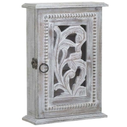 Κλειδοθήκη 3-70-459-0018 22x8x31cm Beige-White Inart Ξύλο