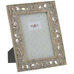 Κορνίζα 3-30-446-0041 15x20cm Beige Inart Πολυρεσίνη