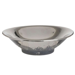 Διακοσμητική Πιατέλα 3-70-685-0253 Φ30x8,5cm Silver-Grey Inart Κεραμικό