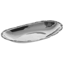 Διακοσμητική Πιατέλα 3-70-803-0075 39x25x4cm Silver Inart Μέταλλο
