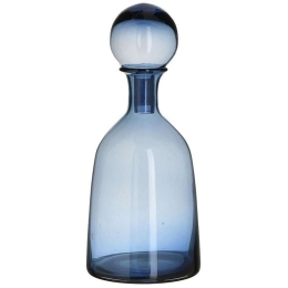 Διακοσμητική Καράφα 3-70-621-0067 Φ15x34cm Blue Inart Γυαλί