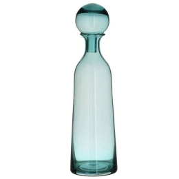 Διακοσμητική Καράφα 3-70-621-0066 Φ13x45cm Green Inart Γυαλί