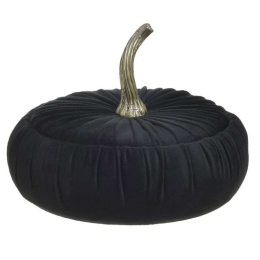 Μπιζουτιέρα Κολοκύθα 3-70-874-0101 Φ25x16cm Black Inart Βελούδο