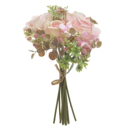 Μπουκέτο Λουλουδιών 3-85-758-0002 Υ28cm Pink Inart Πλαστικό