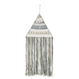 Ονειροπαγίδα 3-70-249-0023 40x86cm Cream-Blue Inart Ύφασμα