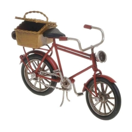 Διακοσμητικό Ποδήλατο 3-70-726-0284 17x5x10cm Red-Yellow Inart Μέταλλο