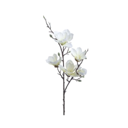 Διακοσμητικό Λουλούδι-Κλαδί 3-85-084-0105 90cm White Inart Μέταλλο,Ύφασμα