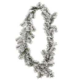 Γιρλάντα Χιονισμένη 2-85-125-0020 180cm (60Tips) Green-White Inart