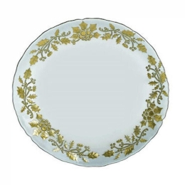 Πιάτο Χριστουγεννιάτικο 6-60-185-0016 Φ21x2cm Clear-Gold Click