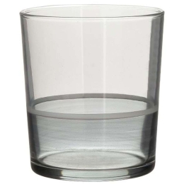 Ποτήρια Νερού (Σετ 6Τμχ) 6-60-961-0094 Φ8,5x9cm 380ml Clear-Anthracite Click Γυαλί