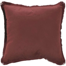 Μαξιλάρι Διακοσμητικό (Με Γέμιση) 3-40-054-0038 Bordo Inart 45X45 45x45cm Ύφασμα