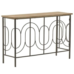 Κονσολα 3-50-626-0042 120x40x80cm Black-Natural Inart