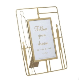 Κορνίζα 3-30-874-0014 13x18cm Gold Inart Μέταλλο