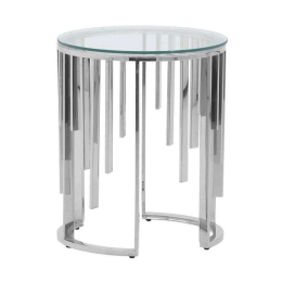 Τραπεζάκι Βοηθητικό 3-50-529-0039 Φ46x55cm Silver Inart