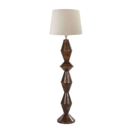 Φωτιστικό Δαπέδου 3-15-756-0010 28x28x128cm Cream-Brown Inart