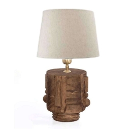 Φωτιστικό Επιτραπέζιο 3-15-756-0008 21x19x21cm Cream-Brown Inart