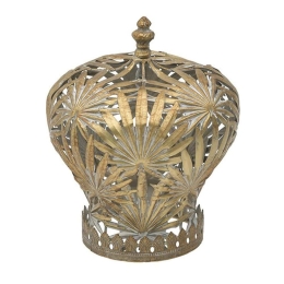 Διακοσμητική Κορώνα 3-70-267-0129 Φ20x23cm Gold Inart Μέταλλο