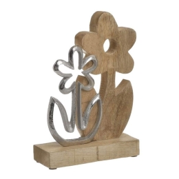 Διακοσμητικό Λουλούδι 1-70-985-0004 16x6x23cm Natural-Silver Inart