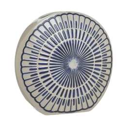 Βάζο Πορσελάνινο 3-70-779-0021 39x15x39cm Beige-Blue Inart Πορσελάνη