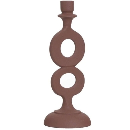 Κηροπήγιο 3-70-282-0032 Φ10x26cm Terracotta Inart Αλουμίνιο