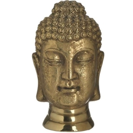 Διακοσμητικός Βούδας 3-70-619-0038 Φ13x26cm Gold Inart Κεραμικό