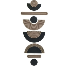 Διακοσμητικό Τοίχου 3-70-768-0085 28x2x70cm Natural-Black Inart Ξύλο
